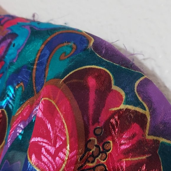 Vintage Victoria Secrets Floral Gold Label Kimono Robe Size PS - Picture 6 of 10